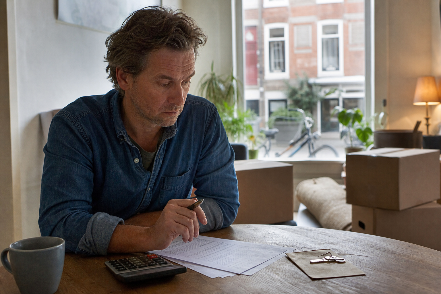 Foto extra aflossen verhuizen