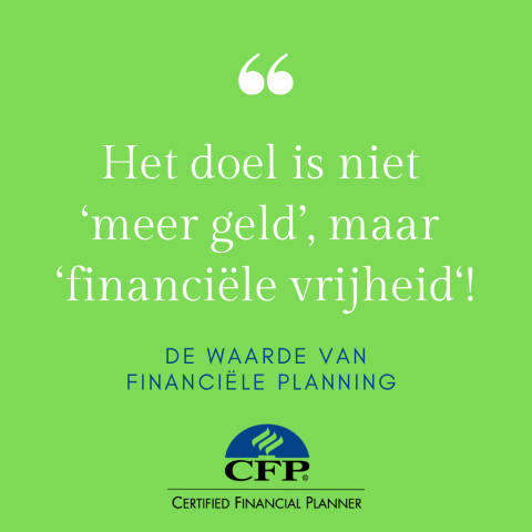 Het doel is niet meer geld, maar financiele vrijheid