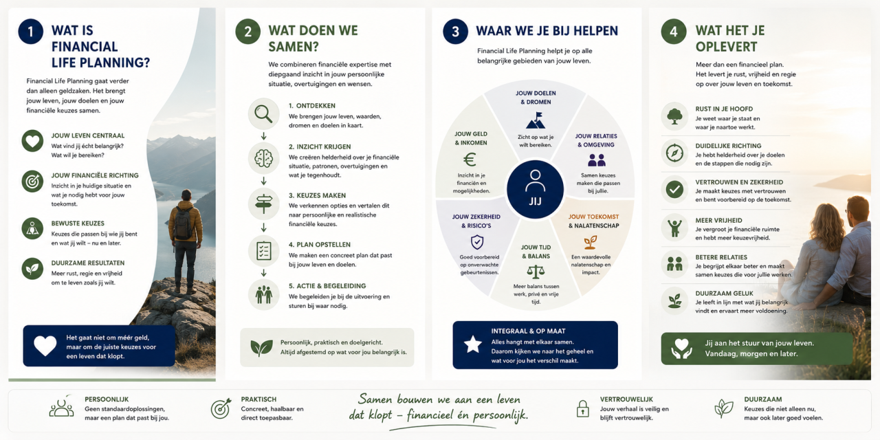 Wat is financial life planning 4 onderdelen